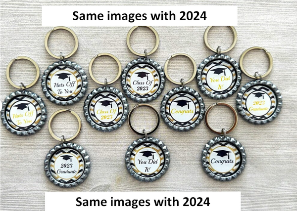 Class of 2024 Keychains, Set of 10