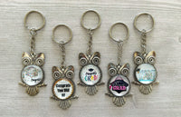 Graduation Keychain,Graduation,Keychain,Graduation 2024,Antique Silver,Owl,Owl Graduation Keychain,Key Ring,Handmade,Gift,Party Favor