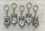 Graduation Keychain,Graduation,Keychain,Graduation 2024,Antique Silver,Owl,Owl Graduation Keychain,Key Ring,Handmade,Gift,Party Favor