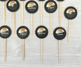 Custom Order - 2nd Anniversary Cupcake Toppers, Set of 24