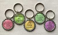 Keychain,Key Ring,Inspirational Quotes,Key Chain,Keyring,Bottlecap,Bottle Cap,Accessories,Bottlecap Keychain,Handmade,Gift
