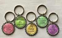 Keychain,Key Ring,Inspirational Quotes,Key Chain,Keyring,Bottlecap,Bottle Cap,Accessories,Bottlecap Keychain,Handmade,Gift