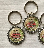 Keychain,Key Ring,Inspirational Quotes,Key Chain,Keyring,Bottlecap,Bottle Cap,Accessories,Bottlecap Keychain,Handmade,Gift