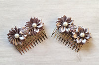 Hair Comb,Wedding Hair Comb,Bridal Hair Comb,Special Occasion,Silver Comb,Pearls,Photo Shoot,Hair Accessories,Birthday,Princess,Handmade