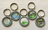 Keychain,Key Ring,Golf,Key Chain,Keyring,Golf Ball,Bottlecap,Bottle Cap,Golf Accessories,Bottlecap Keychain,Handmade,Gift,Charm