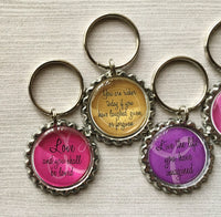 Keychain,Key Ring,Inspirational Quotes,Key Chain,Keyring,Bottlecap,Bottle Cap,Accessories,Bottlecap Keychain,Handmade,Gift