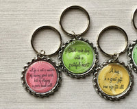 Keychain,Key Ring,Inspirational Quotes,Key Chain,Keyring,Bottlecap,Bottle Cap,Accessories,Bottlecap Keychain,Handmade,Gift