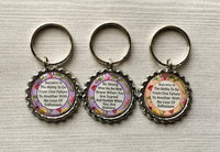 Keychain,Key Ring,Inspirational Quotes,Key Chain,Keyring,Bottlecap,Bottle Cap,Accessories,Bottlecap Keychain,Handmade,Gift