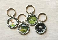 Keychain,Key Ring,Golf,Key Chain,Keyring,Golf Ball,Bottlecap,Bottle Cap,Golf Accessories,Bottlecap Keychain,Handmade,Gift,Charm