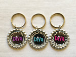 Keychain,Key Ring,Diva,Princess,Diva Keychain,Bottle Cap Keychain,Bottle Cap Key Ring,Gift,Party Favor,Birthday,Handmade