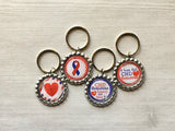 Keychain,Key Ring,Congenital Heart Disease,CHD,Key Chain,Keyring,Bottle Cap,Accessories,Bottle Cap Keychain,Gift,CHD Awareness,Handmade