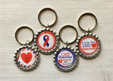 Keychain,Key Ring,Congenital Heart Disease,CHD,Key Chain,Keyring,Bottle Cap,Accessories,Bottle Cap Keychain,Gift,CHD Awareness,Handmade