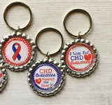 Keychain,Key Ring,Congenital Heart Disease,CHD,Key Chain,Keyring,Bottle Cap,Accessories,Bottle Cap Keychain,Gift,CHD Awareness,Handmade