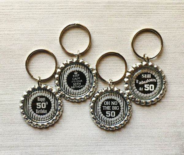 50th Birthday Keychains – LuLu Only Creations - Main Image