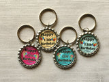 Keychain,Key Ring,13th Birthday,Happy 13th Birthday,Key Chain,Keyring,Bottle Cap,Accessories,Bottle Cap Keychain,Gift,Party Favor,Handmade