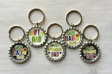 Keychain,Key Ring,Dad,Best Dad,Greatest Dad,Key Chain,Keyring,Bottle Cap,Accessories,Bottlecap Keychain,Handmade,Party Favor,Gift,Birthday