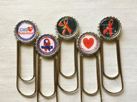 Planner Clip,Bookmark,Congenital Heart Disease,CHD,CHD Awareness,4 Inch,Jumbo Paper Clip,Page Marker,Bookmark Clip,Bottle Cap,Gift