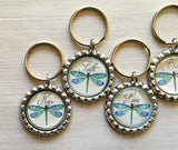 Keychain,Key Ring,Inspirational,Dragonfly,Hope,Love,Dream,Believe,Bottle Cap Keychain,Bottle Cap Key Ring,Gift,Party Favor,Birthday,Handmade