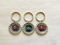 Keychain,Key Ring,Diva,Princess,Diva Keychain,Bottle Cap Keychain,Bottle Cap Key Ring,Gift,Party Favor,Birthday,Handmade