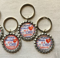 Keychain,Key Ring,Congenital Heart Disease,CHD,Key Chain,Keyring,Bottle Cap,Accessories,Bottle Cap Keychain,Gift,CHD Awareness,Handmade