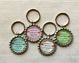 Keychain,Key Ring,Inspirational Quotes,Love Between Mother and Son/Daughter,Key Chain,Keyring,Bottle Cap,Accessories,Party Favor,Gift