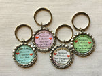 Keychain,Key Ring,Inspirational Quotes,Love Between Mother and Son/Daughter,Key Chain,Keyring,Bottle Cap,Accessories,Party Favor,Gift