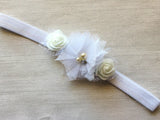 Headband,Baptism,Baby Headband,Baby Girls Headband,Girls Headband,Photo Shoot,Hair Accessories,Baby Shower,Special Occasion,Gift,Handmade