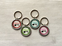 Keychain,Key Ring,Birth Month,Birthday,Key Chain,Keyring,Bottle Cap,Accessories,Bottle Cap Keychain,Gift,Party Favor,Handmade,All Months