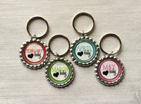 Keychain,Key Ring,Birth Month,Birthday,Key Chain,Keyring,Bottle Cap,Accessories,Bottle Cap Keychain,Gift,Party Favor,Handmade,All Months