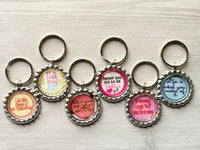 Keychain,Key Ring,Humorous Sayings,Daddy,Quotes,Sayings,Humorous Quotes,Key Chain,Keyring,Bottle Cap,Accessories,Party Favor,Gift,Handmade