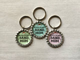 Keychain,Key Ring,Band Mom,Marching Band Mom,Marching Band,Key Chain,Keyring,Bottle Cap,Accessories,Band,Party Favor,Gift,Handmade