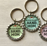 Keychain,Key Ring,Band Mom,Marching Band Mom,Marching Band,Key Chain,Keyring,Bottle Cap,Accessories,Band,Party Favor,Gift,Handmade