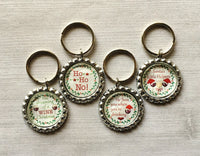 Keychain,Key Ring,Christmas,Humorous Christmas,Key Chain,Keyring,Bottle Cap,Accessories,Bottle Cap Keychain,Gift,Party Favor,Handmade