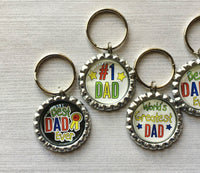 Keychain,Key Ring,Dad,Best Dad,Greatest Dad,Key Chain,Keyring,Bottle Cap,Accessories,Bottlecap Keychain,Handmade,Party Favor,Gift,Birthday