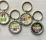 Keychain,Key Ring,Dad,Best Dad,Greatest Dad,Key Chain,Keyring,Bottle Cap,Accessories,Bottlecap Keychain,Handmade,Party Favor,Gift,Birthday