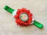 Headband,Christmas,Holiday,Baby Headband,Baby Girls Headband,Girls Headband,Photo Shoot,Gift,Hair Accessories,Princess,Handmade