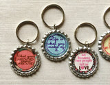 Keychain,Key Ring,Inspirational Quotes,Key Chain,Keyring,Bottlecap,Bottle Cap,Accessories,Bottlecap Keychain,Handmade,Gift