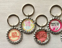 Keychain,Key Ring,Humorous Sayings,Daddy,Quotes,Sayings,Humorous Quotes,Key Chain,Keyring,Bottle Cap,Accessories,Party Favor,Gift,Handmade