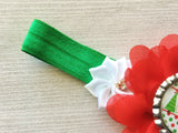 Headband,Christmas,Holiday,Baby Headband,Baby Girls Headband,Girls Headband,Photo Shoot,Gift,Hair Accessories,Princess,Handmade