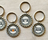 Keychain,Key Ring,Sports Mom,Soccer Mom,Volleyball,Basketball,Baseball,Football,Key Chain,Keyring,Bottle Cap,Accessories,Gift,Handmade