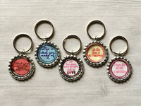 Keychain,Key Ring,Inspirational Quotes,Key Chain,Keyring,Bottlecap,Bottle Cap,Accessories,Bottlecap Keychain,Handmade,Gift