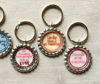 Keychain,Key Ring,Inspirational Quotes,Key Chain,Keyring,Bottlecap,Bottle Cap,Accessories,Bottlecap Keychain,Handmade,Gift