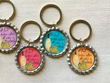 Keychain,Key Ring,Wine,Wine Quotes,Wine Sayings,Key Chain,Keyring,Bottle Cap,Bottle Cap Keychain,Accessories,Party Favor,Gift,Handmade