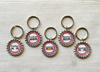 Keychain,Key Ring,Sports Mom,Soccer Mom,Volleyball,Basketball,Baseball,Football,Key Chain,Keyring,Bottle Cap,Accessories,Gift,Handmade