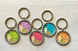 Keychain,Key Ring,Wine,Wine Quotes,Wine Sayings,Key Chain,Keyring,Bottle Cap,Bottle Cap Keychain,Accessories,Party Favor,Gift,Handmade