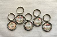 Keychain,Key Ring,Grandma,Worlds Best Grandma,Grandma Key Rings,Bottle Cap Keychain,Bottle Cap Key Ring,Gift,Party Favor,Handmade