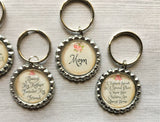 Keychain,Key Ring,Mother,Mom,Mother Keychains,Bottle Cap Keychain,Bottle Cap Key Ring,Floral Themed,Mothers Day,Gift,Party Favor,Handmade