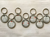 Keychain,Key Ring,Father,Dad,Father Keychains,Bottle Cap Keychain,Bottle Cap Key Ring,Fathers Day,Gift,Party Favor,Handmade