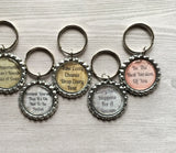 Keychain,Key Ring,Inspirational Quotes,Key Chain,Keyring,Bottle Cap,Accessories,Bottle Cap Keychain,Party Favor,Gift,Handmade