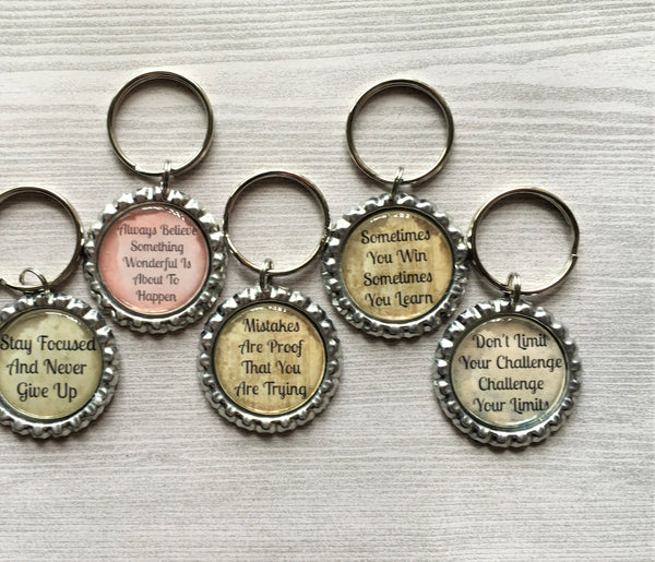 Baipilu Inspirational Keychain Gifts,Life's Roughest Storms Prove The  Strength of Our Anchors Inspirational Quote Keychain Inspirational Gift for